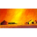 Robert Kerr 1925-2003 "outback hotel" oil on board