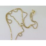 18ct yellow gold box chain