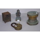 Three various vintage brass pieces