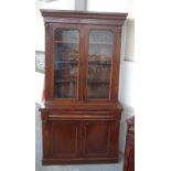 Late Victorian elevated bookcase