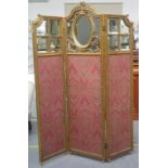French giltwood dividing screen