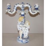 Vintage Karl Ens figural porcelain candleabra