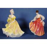 Two Royal Doulton lady figurines