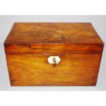 Victorian rosewood tea caddy