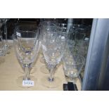 Twelve assorted mid century Kosta Boda glasses