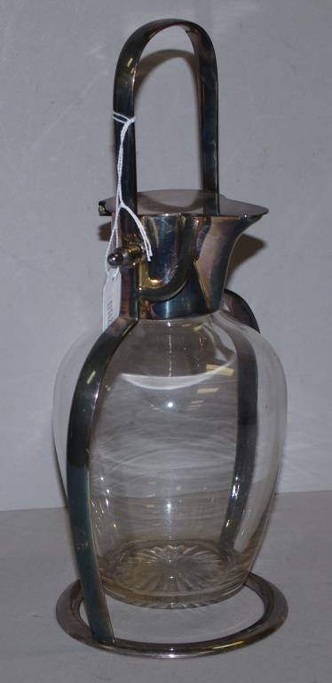 Christopher Dresser style silver plated decanter - Image 2 of 2