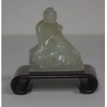 Small jade seated Buddha