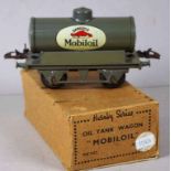 Vintage boxed Hornby Series "Mobil oil" wagon