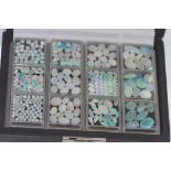 Box of 12 boxes of various unset solid opals