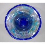 Contemporary art glass bowl