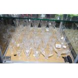 Forty one assorted Kosta Boda stemmed glasses