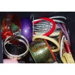 Box of bangles and bracelets