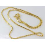 Long 22ct yellow gold necklace