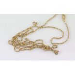 Italian 9ct gold necklace