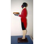 Vintage standing figure card holder