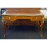 French Louis XV parquetry library table