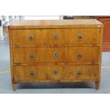 Mid 19th century Biedermeier chest of drawers