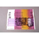 Ten Australian Fraser & Cole $5 notes