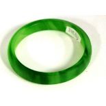 Chinese green Agate bangle