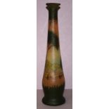 Legras style art glass vase
