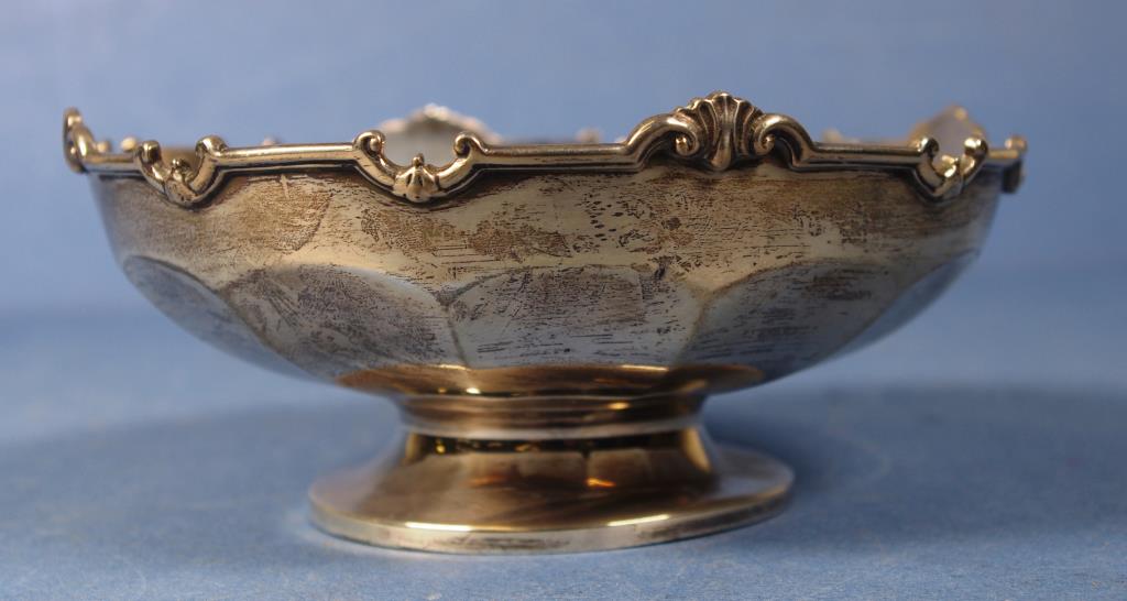 George V sterling silver footed bowl