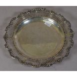 George V sterling silver serving plate