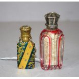 Two Victorian scent bottles