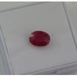 Natural unset ruby (approx 2ct)