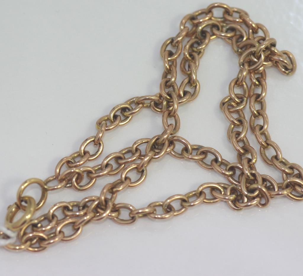 9ct yellow gold double-chain bracelet