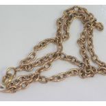 9ct yellow gold double-chain bracelet