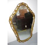 Gilt framed wall mirror