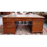 Large pedestal partner's desk