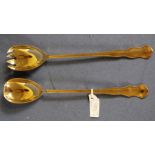 Pair silver plated salad servers