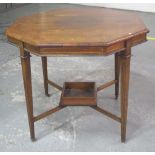 Late Victorian Sheraton Revival octagonal table