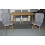 Contemporary 5 piece dining suite