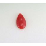 Good Italian pear shaped coral piece