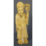 Antique Chinese ivory sage figure