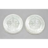 Two Australian 1937 Crown coins