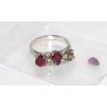 Ruby set dress ring