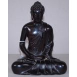 Chinese carved zitan Buddha figure