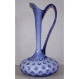 Retro violet glass jug / vase