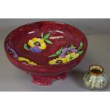 Royal Doulton "Pansy" footed bowl