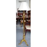 Giltwood electric standard lamp