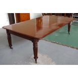 Antique mahogany extension table