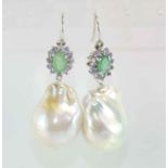 Good baroque pearl earrings