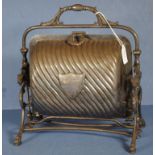 Vintage silver plated folding biscuit server