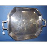 Good vintage Christofle silver plated tray