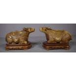 Pair of Chinese figural boxes
