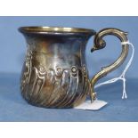 Edward VII sterling silver mug