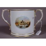 Early Victorian Grainger Worcester loving cup